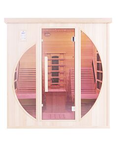 Three Person Relax far Infrared Indoor Sauna With Carbon Heaters