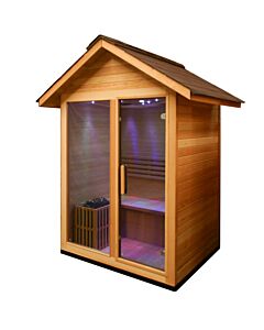 3 Person Outdoor Traditional Sauna with 6kW Stove